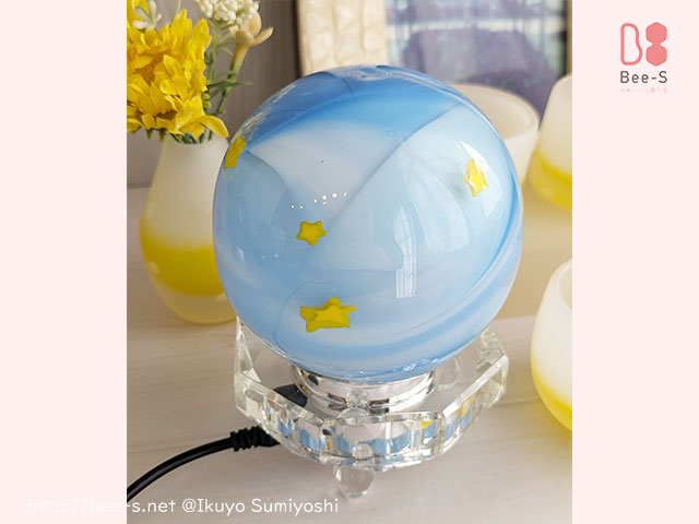 かわいい盆提灯　ガラスの盆提灯　盆飾り　お盆　赤ちゃん　こども用