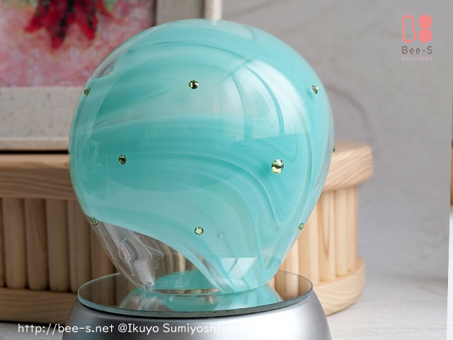 スワロ付き 盆ランプ かわいい盆提灯 ガラスの盆提灯 クリスタル お盆用品 赤ちゃん新盆