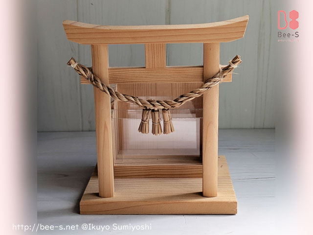 かわいい鳥居　神棚　お札置き