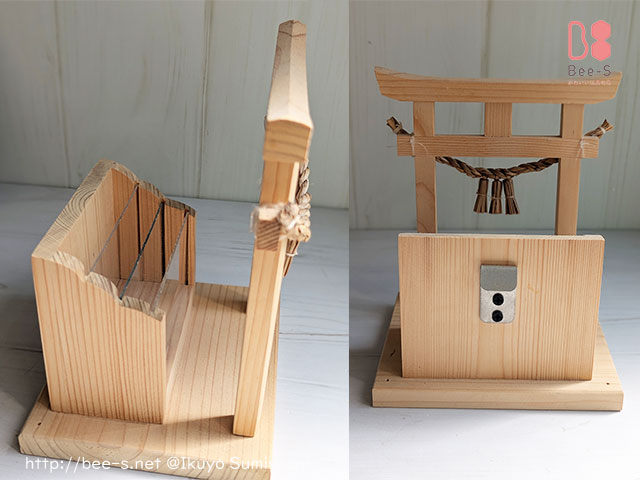 かわいい神棚　鳥居　神具に合わせて　小さな鳥居
