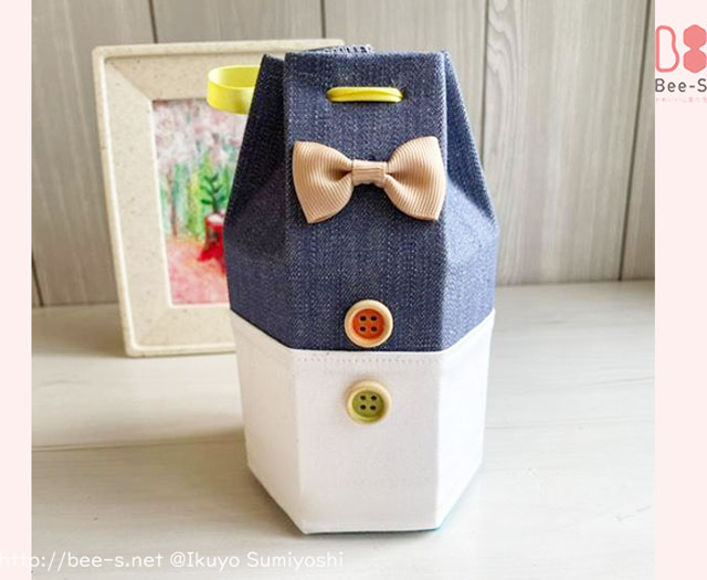 かわいい骨壺カバー　手作り　オーダー　赤ちゃん　子ども　男の子　骨覆い　骨箱