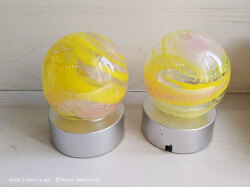 盆ランプ　オーダー　かわいい仏具　盆提灯　新しい　おしゃれ　ガラス