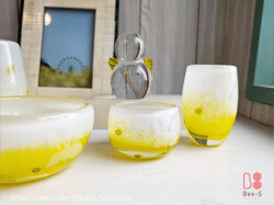 向日葵　仏具セット　黄色　かわいい仏具　かわいい位牌　天使の位牌　羽根つき　イエロー