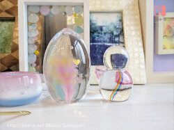 可愛い仏具　ガラス仏具　ガラス位牌　赤ちゃん位牌　天使位牌　天使仏具　手元供養　水子供養