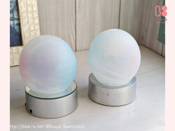 盆ランプ　かわいい盆提灯　新盆　お盆飾り　ガラスの盆提灯