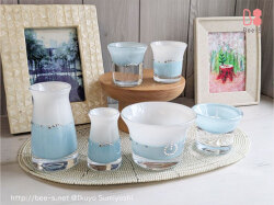 可愛い仏具セット　ベビーブルー　赤ちゃん仏具　こども仏具　おしゃれな仏具　仏具小物　オーダー仏具