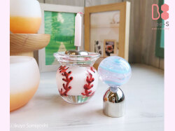 野球ボール型火立て　オーダー仏具　手作り仏具　ボールの形の仏具セット