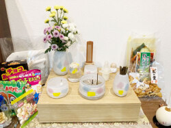 赤ちゃん仏具CANONかわいい飾り方　赤ちゃんのお仏壇