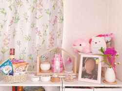 ガラスの位牌　ピンクのマーブルがとってもかわいい　手元供養品