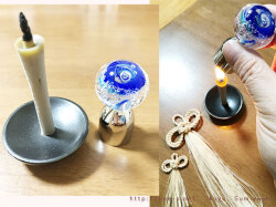 ガラスの火消し　Bee-Sオリジナル　ろうそく消し　安心に消せる　仏具小物