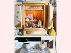 かわいい盆ランプ　お仏壇をかわいく彩ります　新盆にガラスの盆提灯