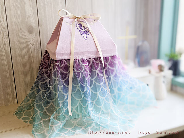 お洋服のリメイクでおつくりした骨壺カバー