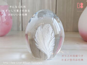 ガラスの位牌　赤ちゃんの位牌　かわいい位牌　おしゃれな位牌　クリスタル　新しい位牌　新しい供養　かわいい仏壇　手元供養