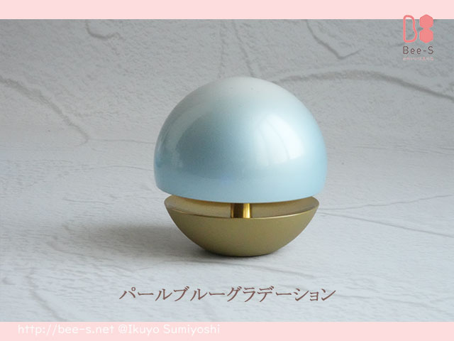 かわいい仏具小物　たまゆらりん水色　りん棒セット